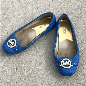 Michael Kors blue slip ons